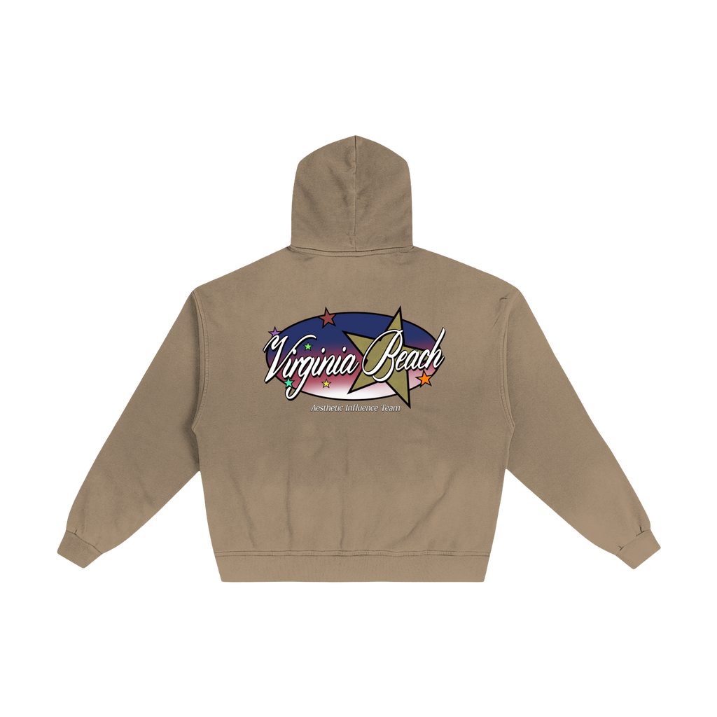 VB Team Distressed Zip Hoodie